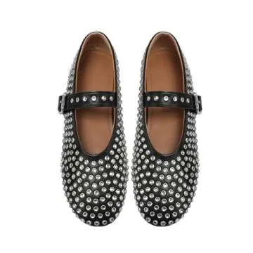 Stylish Rhinestone Mary Jane Flats for Every Occasion