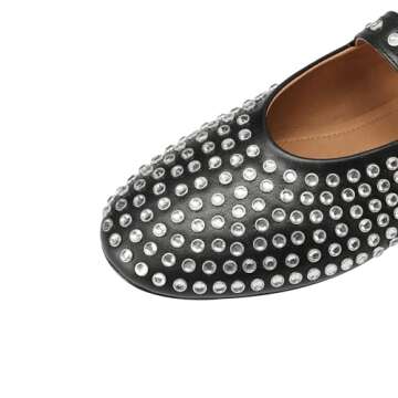 Stylish Rhinestone Mary Jane Flats for Every Occasion