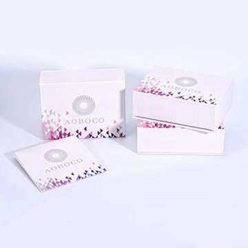 AOBOCO Aquamarine Anklets S925 Sterling Silver Blue Crystal Ankle Birthstone Ankle Mother Day Jewelry Gifts for Women