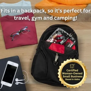 BORSALI TSA Approved Quart Size Toiletry Bag - 2 Pack