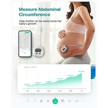 FITINDEX Smart Measuring Tape for Body, Accurate Digital Bluetooth Body Tape Measure for Weight Loss, Fitness, Body Building, Retractable Tape for Measuring Waist, Hip, Bust, Arms