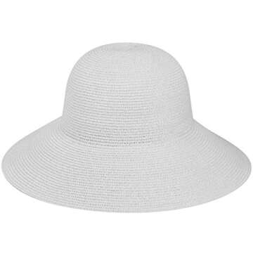 Betmar Women's Gossamer Sun Hat, White, One Size