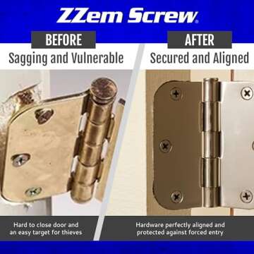 EZ Fix Door Hinge Repair Kit for Stripped Screws