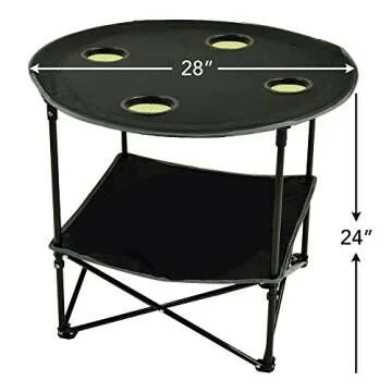 ATSENA FT-Black Camping Table - Convenient & Portable Outdoor Table