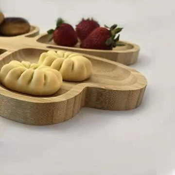 Heart Shaped Bamboo Serving Plate for All Occasions