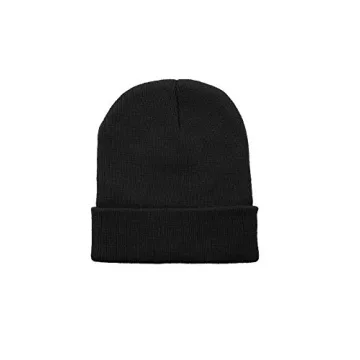 Century Star Black Beanie - Soft Knit Winter Cap