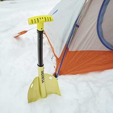 Yukon Charlie's Collapsible Snow Shovel, Lightweight Snow Shovel for Camping, Car, Emergency Kit