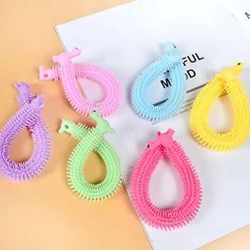 18Pack Stretchy Fidget Toy,Upgraded Sensory String,Colorful Stretchy Strings Fidget Toy for Kids,Adults,Autism,Stress Relief,Strengthen Arms,Build Resistance,Calm and Relax Present