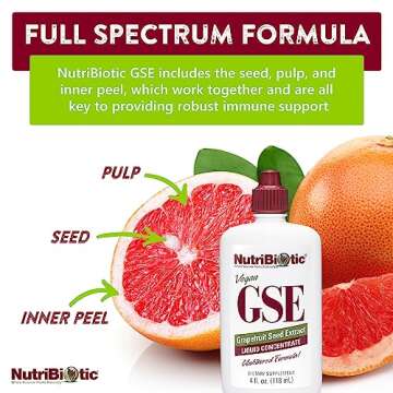 NutriBiotic GSE Grapefruit Seed Extract 4 Oz Liquid