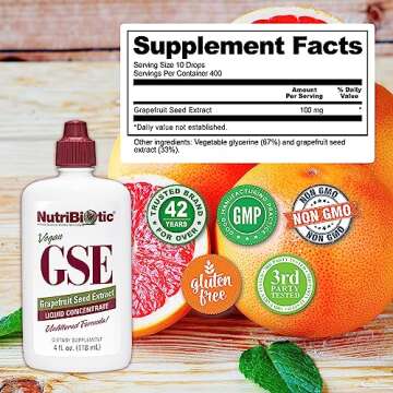 NutriBiotic GSE Grapefruit Seed Extract 4 Oz Liquid