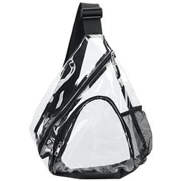 HULISEN Clear Sling Bag - Stylish and Practical Daypack for Any Occasion