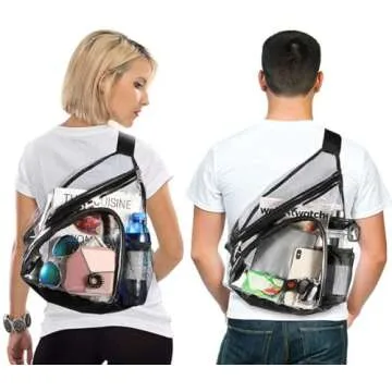 HULISEN Clear Sling Bag for All Occasions