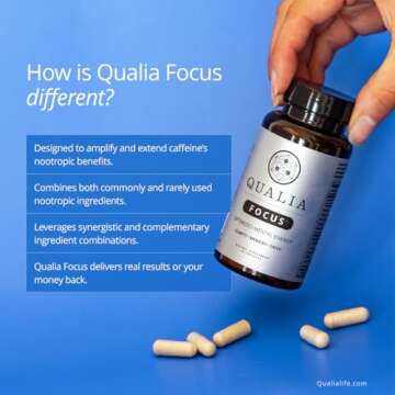 Qualia FOCUS Brain Booster Supplement | A Powerful Nootropic Designed to Deliver Sustained Mental En...