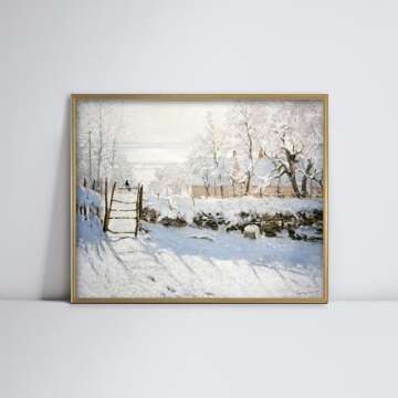 The Magpie Farm Art Vintage Winter Print Handmade USA
