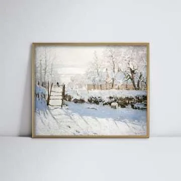 The Magpie Farm Art Vintage Winter Print Handmade USA