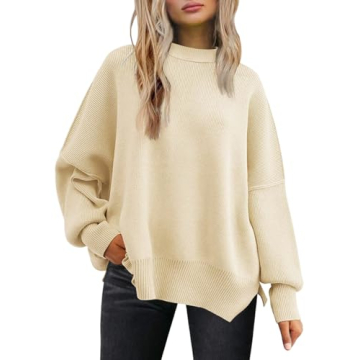 LILLUSORY Women's Oversized Batwing Sweater for Fall