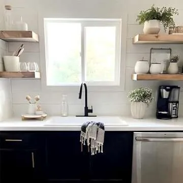 Sinkology Jackson 33" Fireclay Drop-In Kitchen Sink