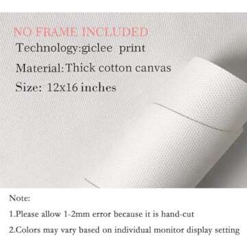 Vintage Flower Wall Art Dark Floral Canvas Wall Art Botanical Farmhouse Wall Art Prints Black Flower Pictures Wall Decor Moody Floral Artwork Painting for Living Room Bedroom 8x12x3 Inch Unframed