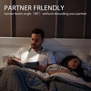 Led Neck Reading Light Book Lights for Reading in Bed 360° Flexible Arms 3 Color Modes Multiple Brightness Rechargeable Long Lasting Perfect for Knitting, Repairing, Travelling, Camping (Dark Green)