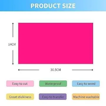 Smart Iron On for CRI-Cut Joy, 40 Sheets(5.5 x 12in) Heat Transfer Vinyl for Unique DIY Crafts