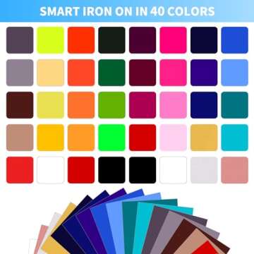 Smart Iron On Heat Transfer Vinyl for Cricut Joy - 40 Sheets