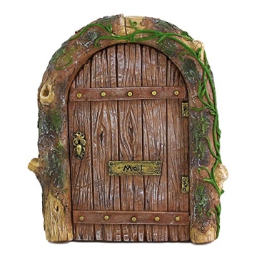 Top Collection Miniature Fairy Garden Mystical Gnome Home Door - Enchanting Decor for Garden Enthusi...
