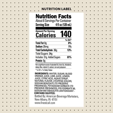 Finest Call Blood Orange Sour Mix for Great Cocktails