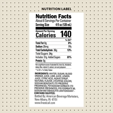 Finest Call Blood Orange Sour Mix for Great Cocktails