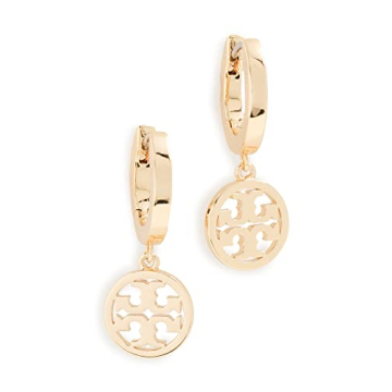 Tory Burch Women's Miller Huggie Hoop Earrings - Stylish Gold Accessory
