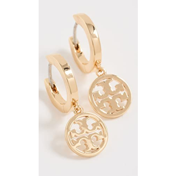 Tory Burch Gold Miller Huggie Hoop Earrings - Elegant Design