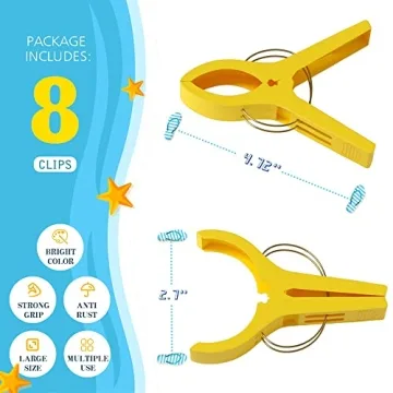 Danmu Beach Towel Clips for Chairs and Cruises