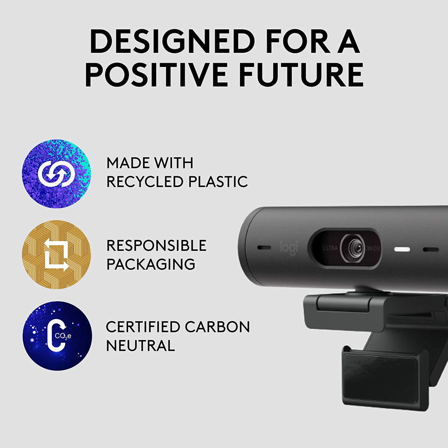 Logitech Brio 501 Webcam for Ultra HD Streaming