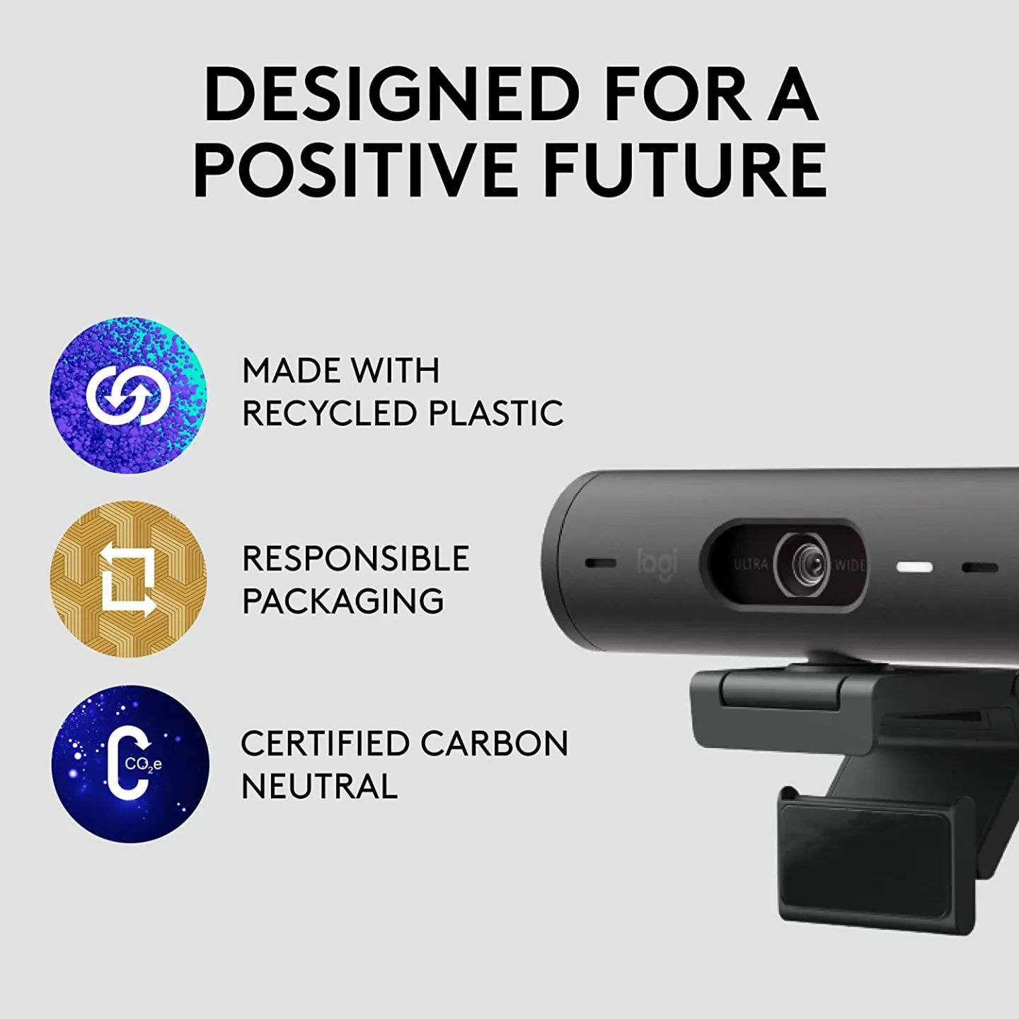 Logitech Brio 501 Webcam for Ultra HD Streaming