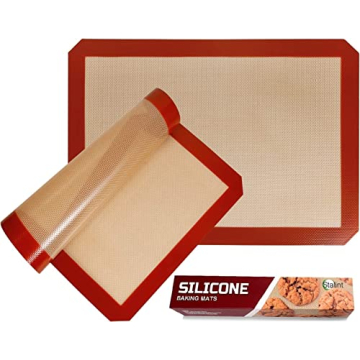 STATINT Premium Non-Stick Silicone Baking Mat - Pack of 2, Reusable & Food Safe