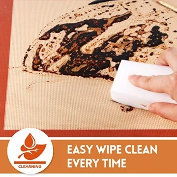 STATINT Non-Stick Silicone Baking Mats Pack of 2 Food Safe