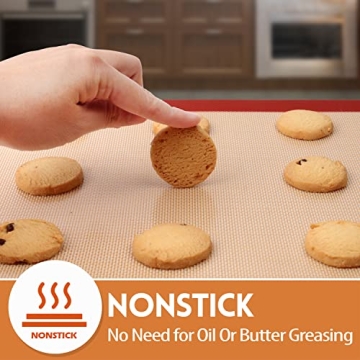 STATINT Non-Stick Silicone Baking Mats Pack of 2 Food Safe