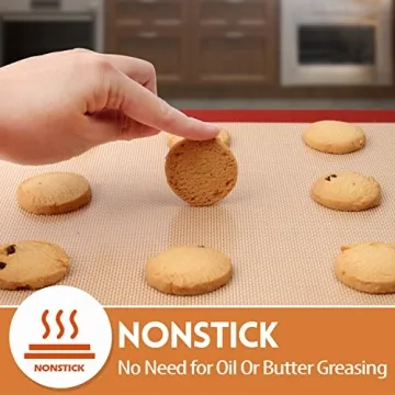 STATINT Non-Stick Silicone Baking Mats Pack of 2 Food Safe