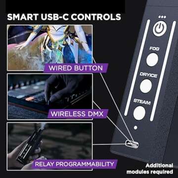 PMI SmokeNINJA Portable Fog Machine, Exclusive Third-Generation Haze Nozzle with Bluetooth Connectivity for Cinematic Haze and Studio Use, Perfect for Studio and Cinematography(PRO HAZER KIT)