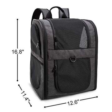 Apollo Walker Pet Carrier Backpack for Large/Small Cats and Dogs, Puppies, Safety Features and Cushi...