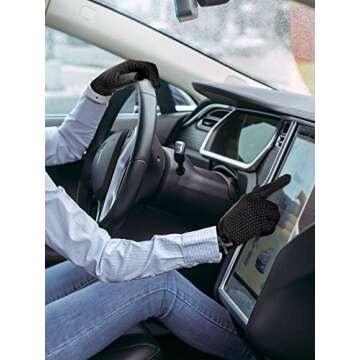 Boao 2 Pairs Women Sunblock Touchscreen Gloves - Stylish UV Protection for Summer