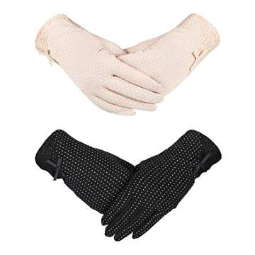 Boao Women's Touchscreen Sunblock Gloves - UV Protection