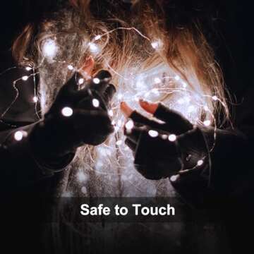 6 Pack Fairy Lights Battery Operated 7ft 20 LED Mini String Lights Twinkle Lights Silver Wire Firefly Starry Lights for Mason Jars Wedding Party Christmas Centerpiece Table Decorations, Cool White