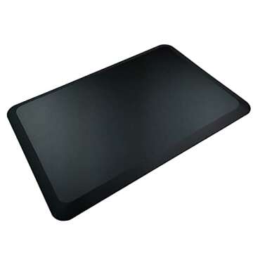 1" Extra Thick Anti Fatigue Floor Mat,Kitchen Mat, Standing Desk Mat – Comfort at Home, Office, Garage - Advanced PU Foam (Black, 30" L x 20" W)