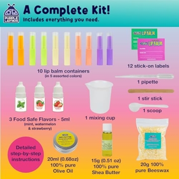 Natural Kids Lip Balm Making Kit Fun STEM Activity Gift
