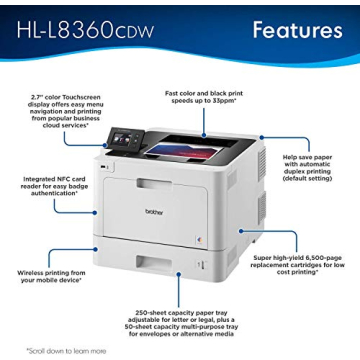 Brother HL-L8360CDW Wireless Color Laser Printer