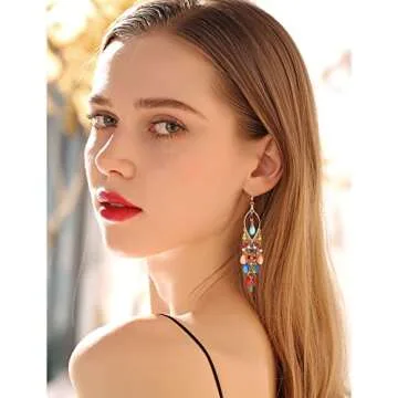 Elegant TIANHONGYAN Bohemian Tassel Earrings for All Women