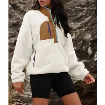 Cozy Yanekop Women's Fuzzy Fleece Pullover Stylish Comfort