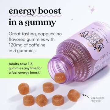 Lemme Wake Up Energy Gummies - 80mg Caffeine, Vegan, 1 Month