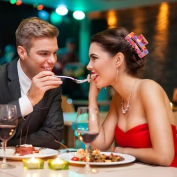 4 PCS Mother's Day Hair Clips Women Girls Extra Pattern Large Heart Hair claw clip for Thick Long Curly Hair Accessories Decorative Valentine's Day Party