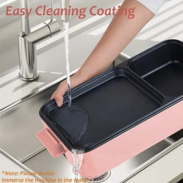 Topwit 2 In 1 Hot Pot Electric Grill for Family Cooking